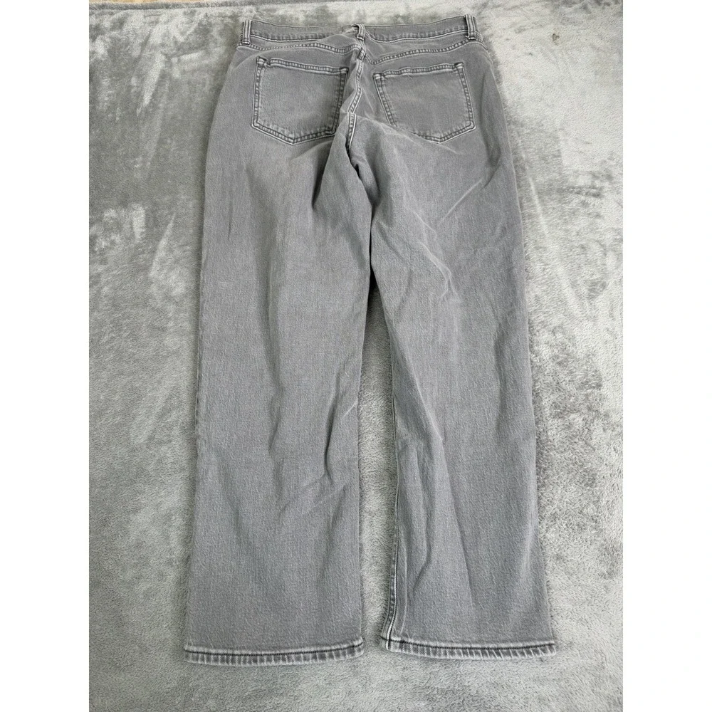 Abercrombie & Fitch The Ankle Straight High Rise Jeans Women's Size 33 Gray
